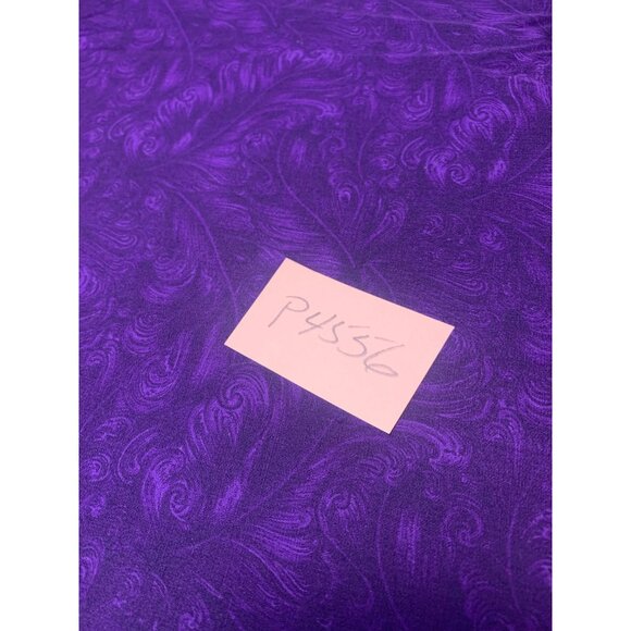 Purple Paisley Cotton Fabric 1/2 yard Quilting Sewing - Picture 4 of 4
